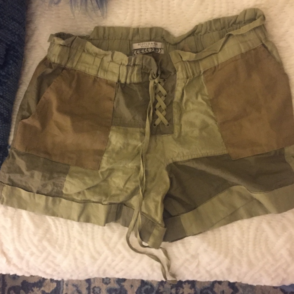 Scotch & Soda patchwork shorts